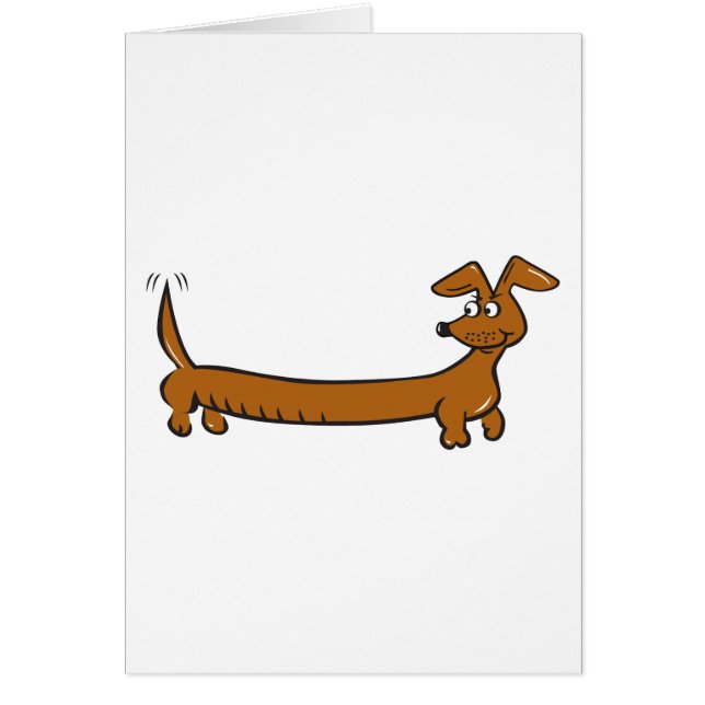 Caricature mignonne Dacjshund (Devant)