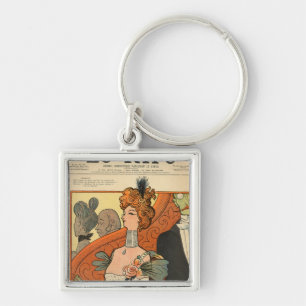 Caricature of a French Marquise Keychain