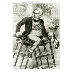 Caricature of Adolphe Thiers between two