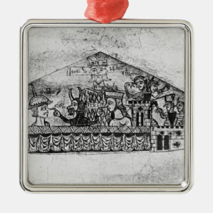 Caricature of English Jews, from a Haggadah Metal Ornament