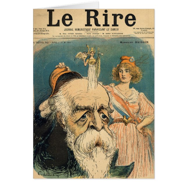 Caricature of Henri Brisson, (Front)