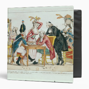Caricature of Louis XVI  playing chess Binder