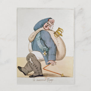 Caricature of Louis XVIII 1815 Postcard