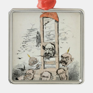 Caricature of Napoleon III  Otto Metal Ornament