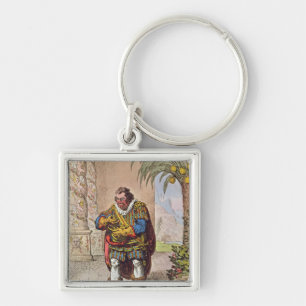 Caricature of Pizarro contemplating the Keychain