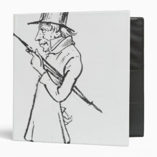 Caricature of Soren Aabye Kierkegaard Binder