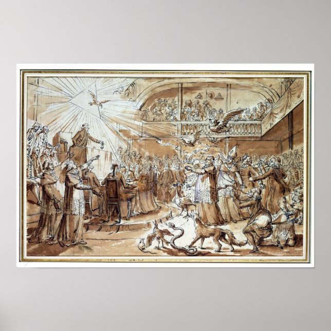 Caricature of the clergy poster (Front)