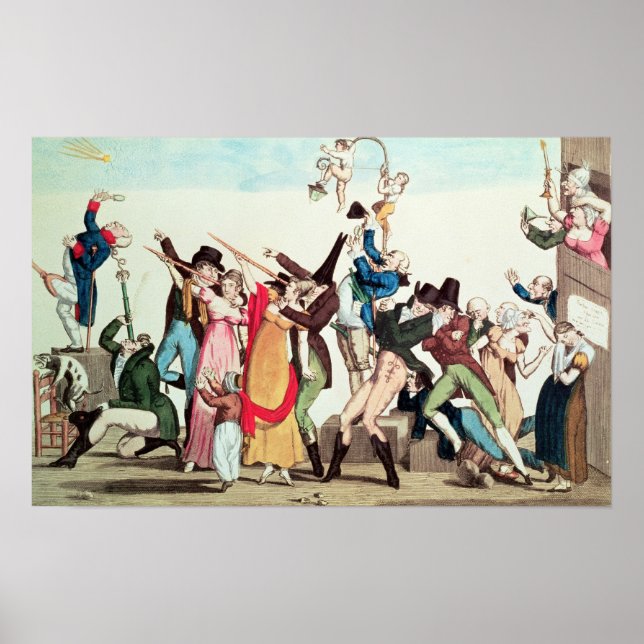 Caricature on the 1811 Comet, c.1811 Poster (Front)