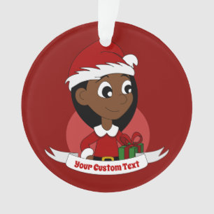 Caricature personnalisée pour fille de Noël