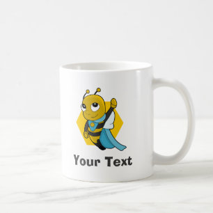 Caricature personnalisée Superhero bee bee Mug caf