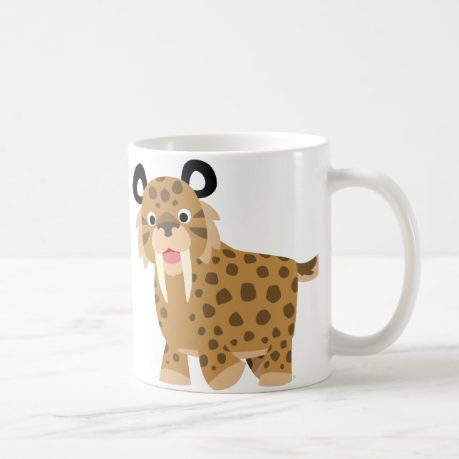 Caricature sympa Smilodon Mug (Droite)