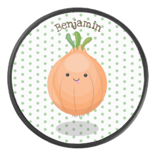 Caricature vert oignon brun joli