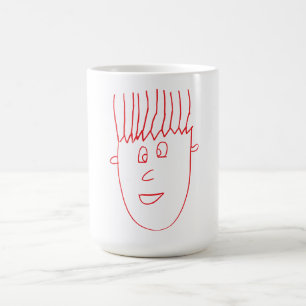 Caricature Young Man Mug