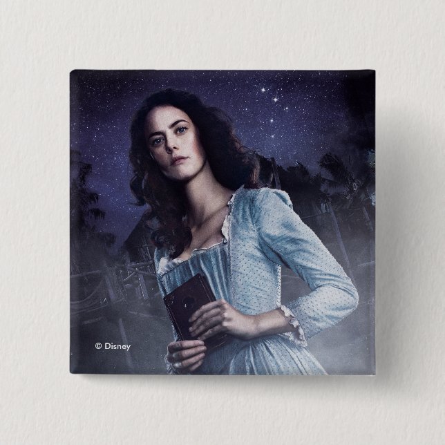 Carina - Brilliant and Brave 2 Inch Square Button (Front)