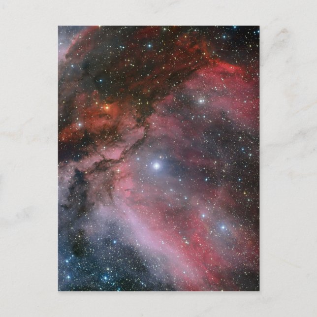 Carina Nebula around the Wolf Rayet star WR 22 Postcard (Front)