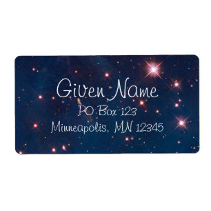 Carina Nebula Avery Label