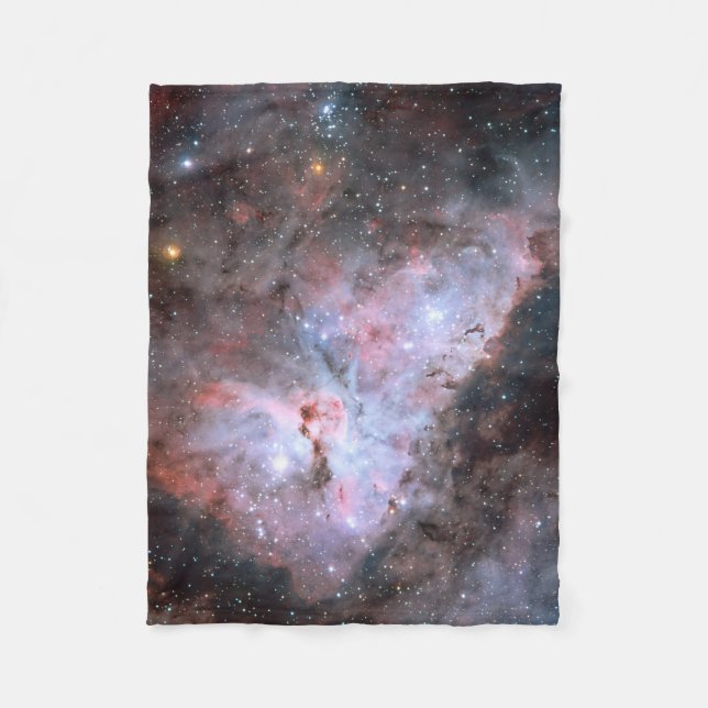 Carina Nebula by ESO Fleece Blanket (Front)