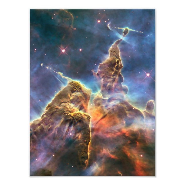 Carina Nebula by the Hubble Space Telescope Photo Print (Front)
