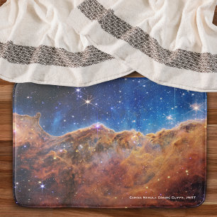 Carina Nebula Cosmic Cliffs James Webb Hi-Res Bath Mat