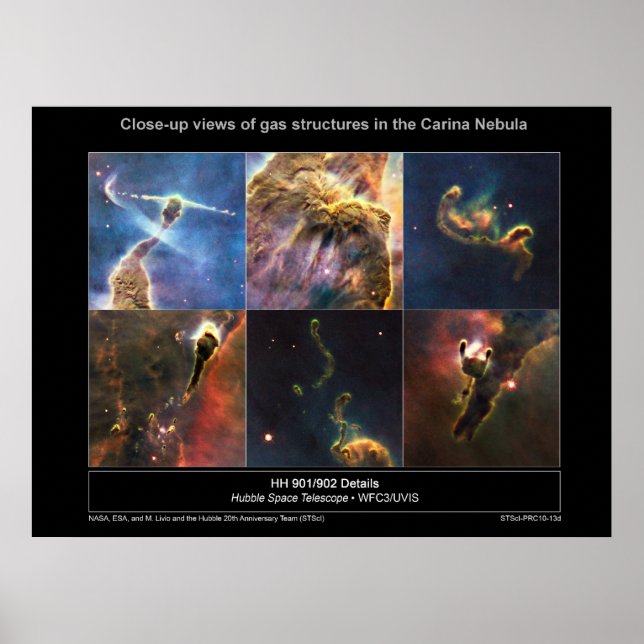 Carina Nebula details poster (Front)