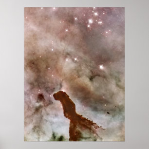 Carina Nebula Dust Pillar Poster
