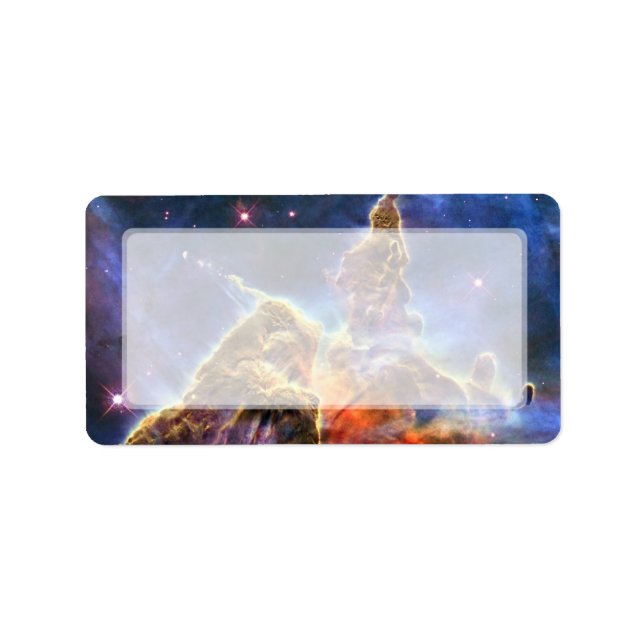 Carina Nebula (Hubble Telescope) Label (Front)