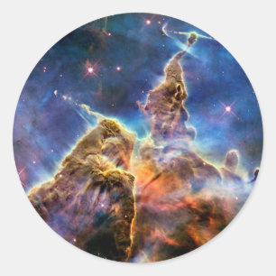 Carina Nebula Mystic Mountain Outer Space Photo Classic Round Sticker
