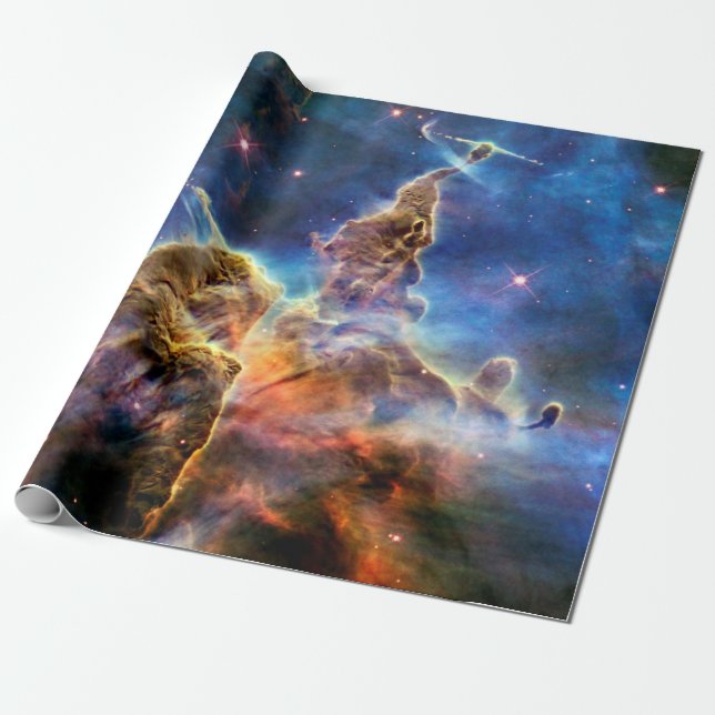 Carina Nebula Mystic Mountain Outer Space Photo Wrapping Paper (Unrolled)