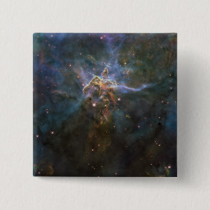 Carina Nebula Star-forming Pillars 2 Inch Square Button