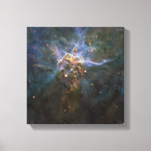 Carina Nebula Star-forming Pillars Canvas Print