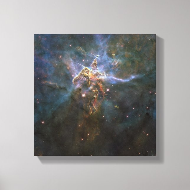 Carina Nebula Star-forming Pillars Canvas Print (Front)