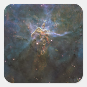Carina Nebula Star-forming Pillars Square Sticker