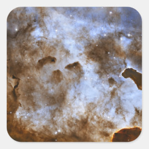 Carina Nebula Star-Forming Pillars Square Sticker