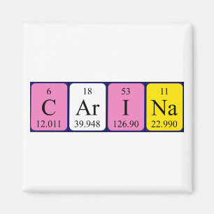 Carina periodic table name magnet