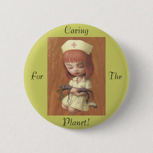 Caring 2 Inch Round Button