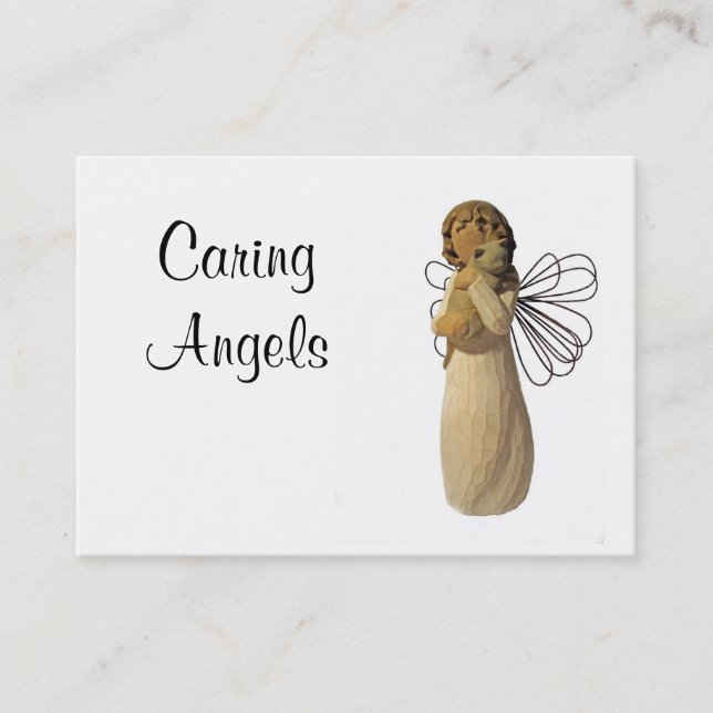Caring Angels Nursing Care Business Card (Front)