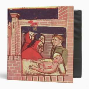 Caring for an injured man in a castle binder