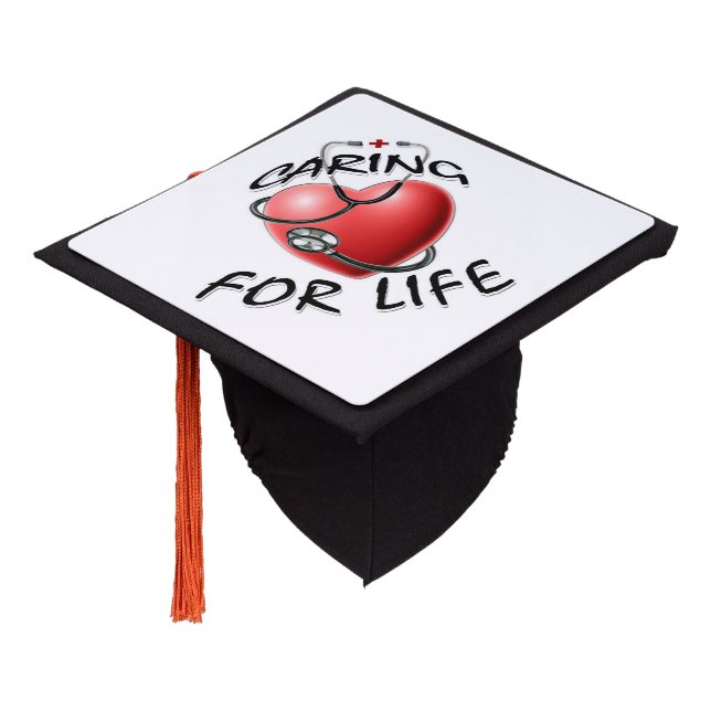 Caring For Life Graduation Cap Topper (Angled)