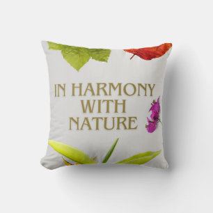 Caring for Nature Throw Pillow