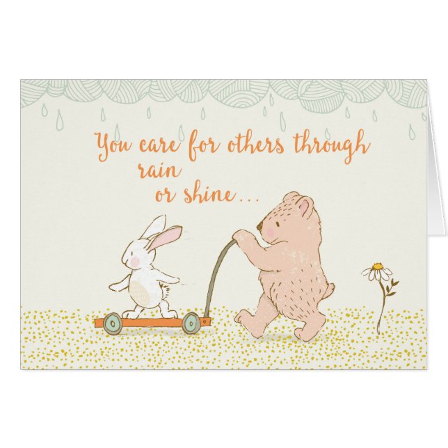 Caring for Others, Bear & Rabbit (Front Horizontal)