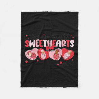 Caring For Sweethearts Nicu Nurse Valentine Swaddl Fleece Blanket