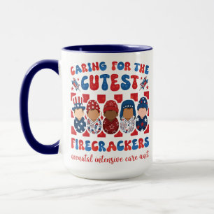 Caring for the Cutest 4th of July NICU Nurse Mug