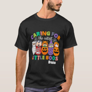 Caring For The Cutest Little Boos Doula Halloween T-Shirt