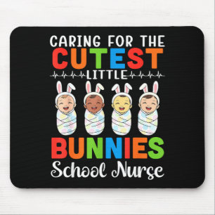 Caring For The Cutest Little Bunnies School Nurse Mouse Pad