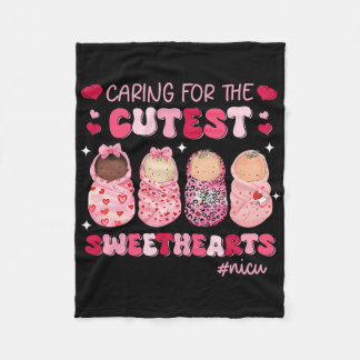 Caring For The Cutest Sweethearts Nicu Nurse Valen Fleece Blanket