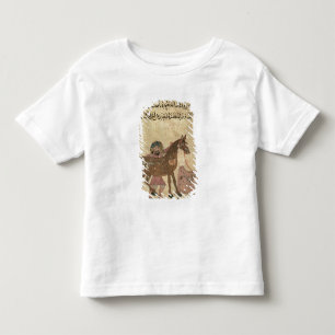 Caring for the horse, illustration toddler t-shirt