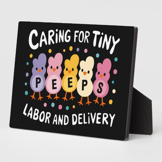 Caring For Tiny Labour And Delivery L&D Nurse Plaque (Side)