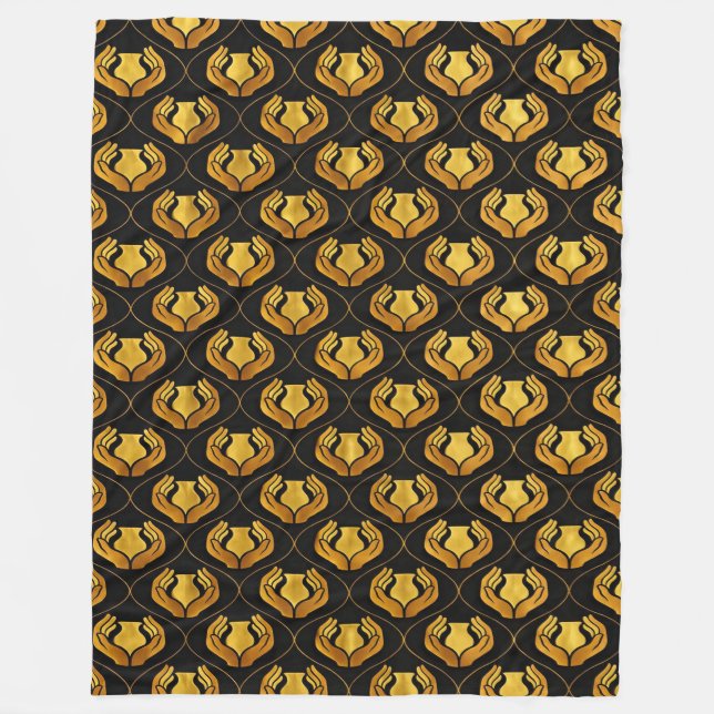 Caring Hands Fleece Blanket (Front)