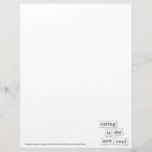 Caring is the New Cool Letterhead