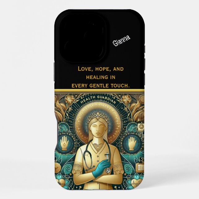 Caring Nurse Practitioner Shows Compassion iPhone Case (Back)